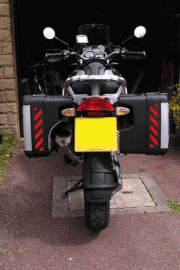 R 1200 GS Vario Red White & Yellow Pannier Chevrons
